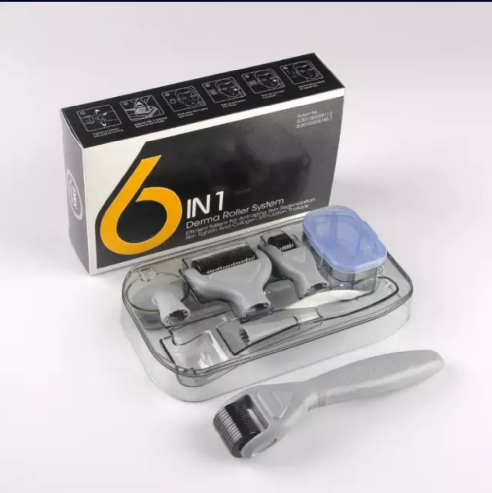 Brand New Derma roller with six changeable heads